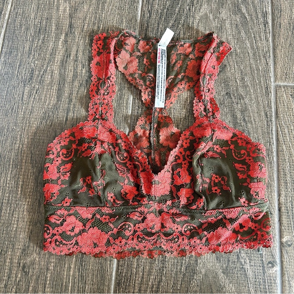 Free People / Wild Roses Galloon Racerback Bralette - Picture 3 of 5